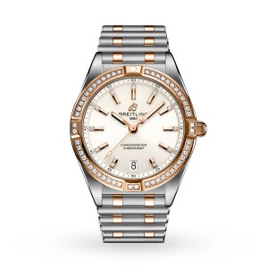 Breitling hodinky chronomat 32 z nerezové oceli a 18karátového červeného zlata (osazené drahokamy) U77310591A1U1